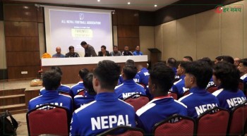 साफ यू–१९ फुटबल प्रतियोगिता:राष्ट्रिय यू–१९ पुरुष टोलीलाई बिदाई