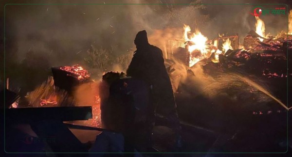 ताप्लेजुङको तेम्बा बजारमा आगलागीः चार घर पूर्ण रूपमा नष्ट, करोड बढीको क्षति