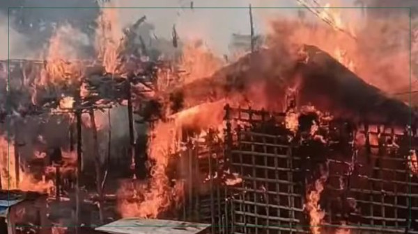 गरुडाको तरकारी बजारमा आगलागी