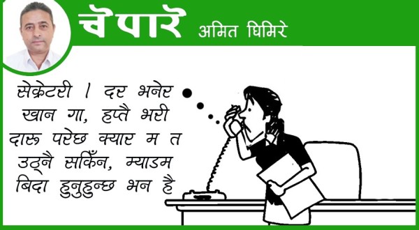 कार्टुन :  हप्तैभरि ह्याङ्गओभर