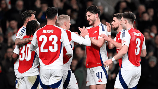 आर्सनल च्याम्पियन्स लिगको क्वाटरफाइनलमा