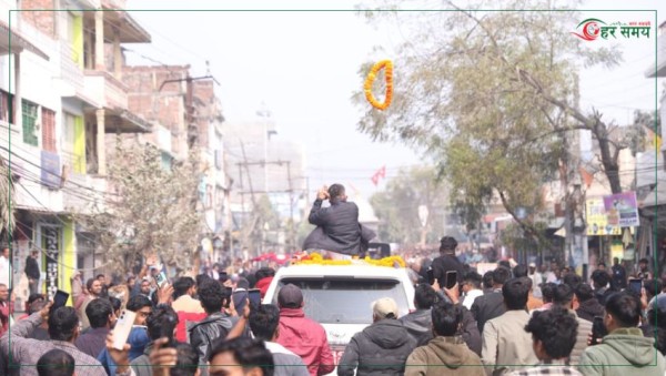 बालेनको मधेश दौड, गजेन्द्र बाबुको शालिकमा माला फ्याँकेर हिँडे