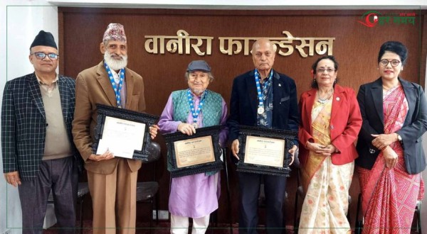 तीन स्रष्टालाई 'वानिरा सम्मान' : रामकुमार पाँड, शशि शाह र कृष्ण बाउसे पुरस्कृत 