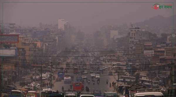 काठमाडौंको वायु प्रदूषण अझै उच्च, स्वास्थ्य सतर्कता अपनाउन अनुरोध