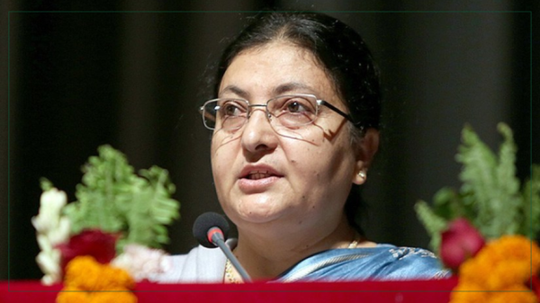  प्रधानमन्त्री केपी ओलीले थप योगदान गर्ने विश्वास  -पूर्वराष्ट्रपति भण्डारी