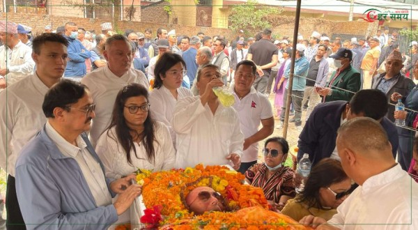 पार्टी कार्यालयमा राप्रपा सांसद बोहराको अन्तिम श्रद्धाञ्जली