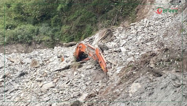 म्याग्दीमा पहिरोले डोजर पुर्दा चालकको मृत्यु