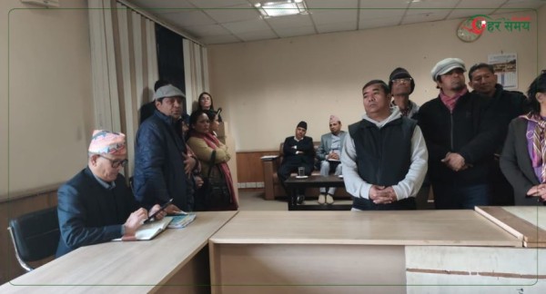 कानुनमन्त्री सहभागी कार्यक्रममा द्वन्द्वपीडिहरुले गरे नाराजुलुस