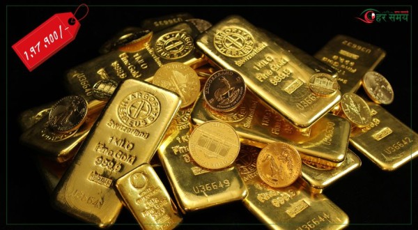 सुनचाँदीको मूल्यमा सामान्य वृद्धि, १ हजार ३ सय बढ्यो