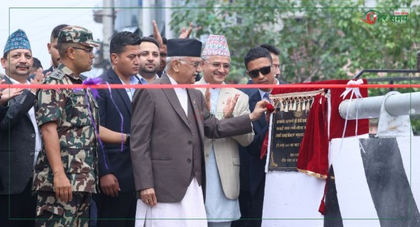 प्रधानमन्त्री ओलीले उद्घाटन गरे ग्वार्कोस्थित फ्लाइओभर