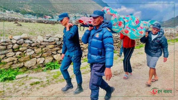 सगरमाथा म्याराथनमा आएका अमेरिकी नागरिकलाई लेक लागेपछि उद्धार