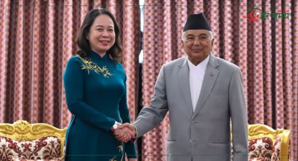 राष्ट्रपति पौडेल र भियतनामका उपराष्ट्रपतिबीच भेटवार्ता