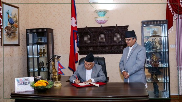  राष्ट्रपतिबाट पाँच वटा विधेयक प्रमाणीकरण 