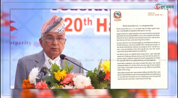 नेपाली प्रेस मुलुकको आवश्यकतातर्फ केन्द्रित भएर अगाडि बढ्नुपर्छ : राष्ट्रपति 