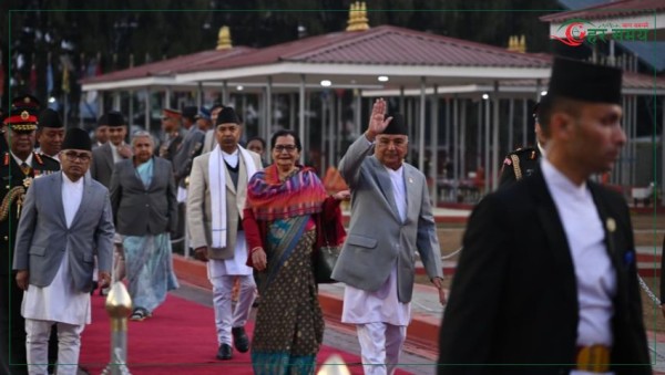 राष्ट्रपति जापानको औपचारिक भ्रमण सकेर स्वदेश फिर्ता