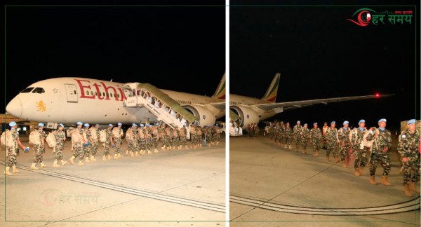 दक्षिण सुडानमा तैनाथ नेपाली शान्ति सैनिकहरुको अदलीबदली