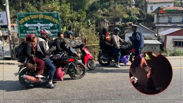 भैँसेमा ट्राफिक हवलदार रोशननाथको दादागिरी, अवैध असुली र धम्की