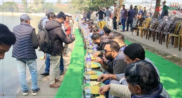 धनुषाका अरगज्जा पोखरीमा संस्कृति भोजको आयोजना