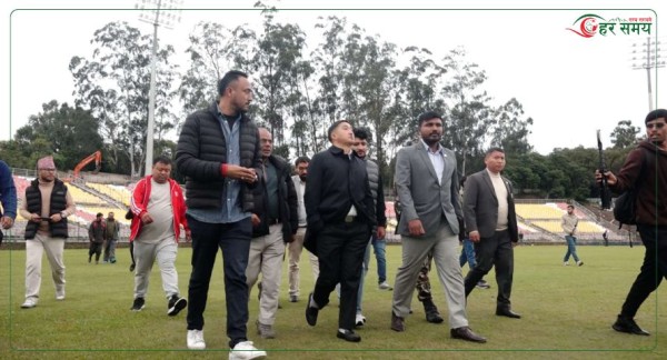 मन्त्री गुप्ताले गरे त्रिवि अन्तर्राष्ट्रिय क्रिकेट मैदानको निरीक्षण (भिडियोसहित)