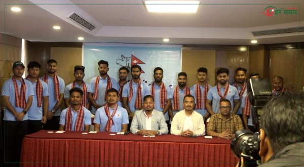 चार देशीय टी–२० खेल्न हङकङ जाने नेपाली क्रिकेट टोलीको बिदाइ