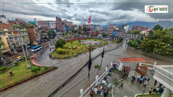 काठमाडौंका विभिन्न सडक डुबानमा