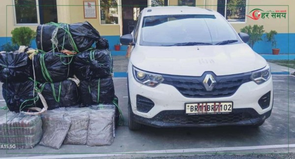 ३४० किलो गाँजा बोकेको कार नियन्त्रणमा