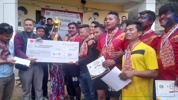 गाउँपालिका स्तरीय वडाध्यक्ष कप प्रतियोगिताको उपाधि वडा नम्बर ५ लाई