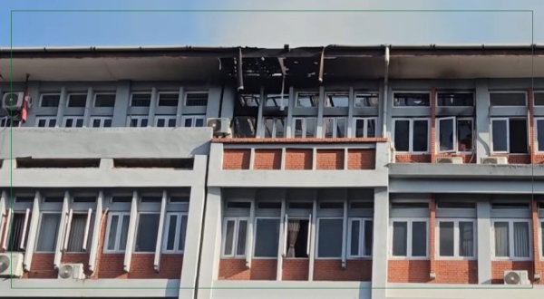 भौतिक पूर्वाधार र खानेपानी मन्त्रालयमा आगलागी