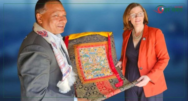 कुलमान घिसिङ र ब्रिटिस सांसद एलेक्स बेकरबीच भेटवार्ता