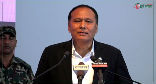 प्राकृतिक प्रकोप जोखिम व्यवस्थापन एकदमै ठूलो चुनौती बनेको छ : मन्त्री घिसिङ