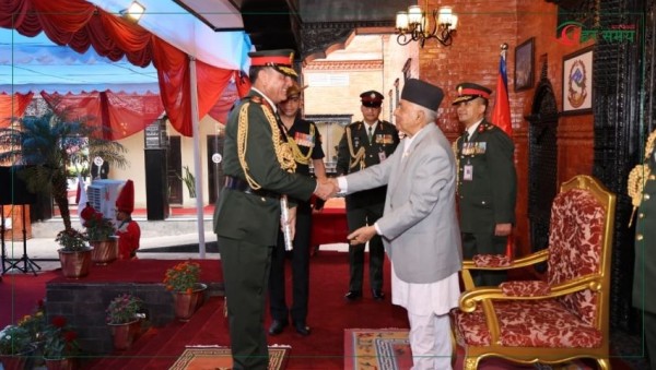 भारतीय स्थल सेनाध्यक्ष सेठलाई नेपाली सेनाको मानार्थ महारथीको दर्जा प्रदान