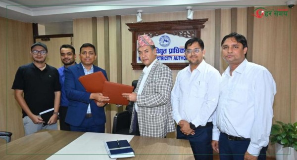 सिमरामा १३२ केभी सबस्टेशन निर्माण गर्न सेज र नेपाल विद्युत् प्राधिकरण बिच सम्झौता