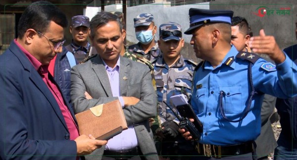 गृहमन्त्री अर्यालले गरे राष्ट्रपतिको निजी निवासको निरीक्षण