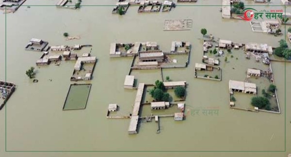 बाढीका कारण पाकिस्तानमा एक लाख  ५० हजार विस्थापित