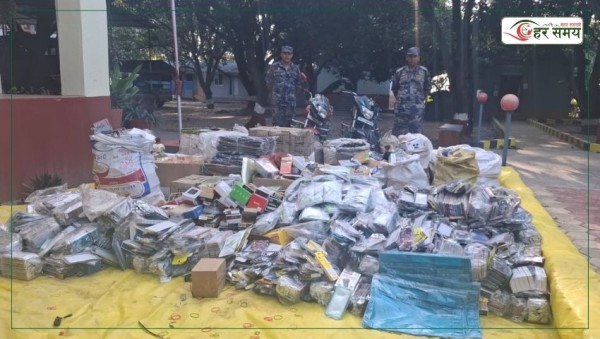 ४७ लाख ७४ हजारको मोबाइल पार्ट्ससहित दुई मोटरसाइकल बरामद