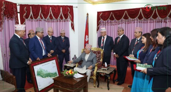 राष्ट्रपतिबाट भू–ढकान नक्सा सार्वजनिक