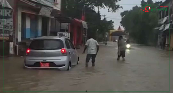 बगमती र लाल बकैया नदीमा आएको बाढीले जनजीवन प्रभावित