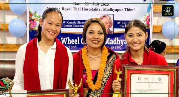 एरिका र अञ्जनालाई इनर ह्विलको सम्मान