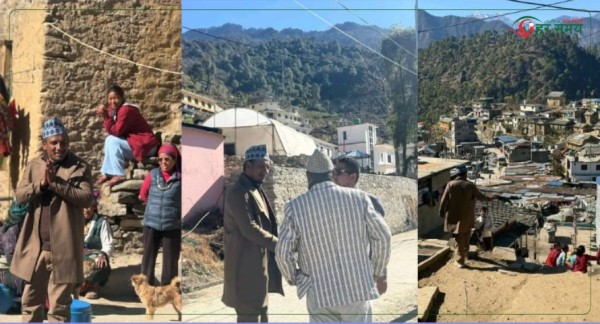 कुशलतापूर्वक एक्ला एक्लै गाउँ गाउँ पुगेर भोट माग्दै बाजुराका स्वतन्त्र उम्मेदवार शाही