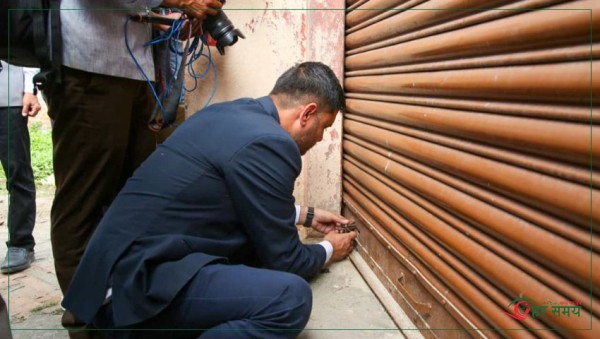 भृकुटीमण्डपमा भाडा नतिरेका स्टल तथा सटरमा ताला