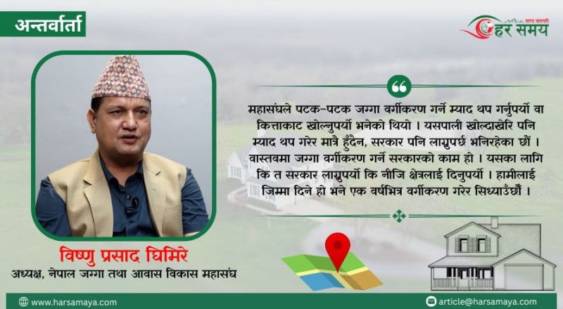 घरजग्गा कारोबारमा भारी गिरावट, असारको तुलनामा ४० प्रतिशतले घट्यो कारोबार (भिडियोसहित)