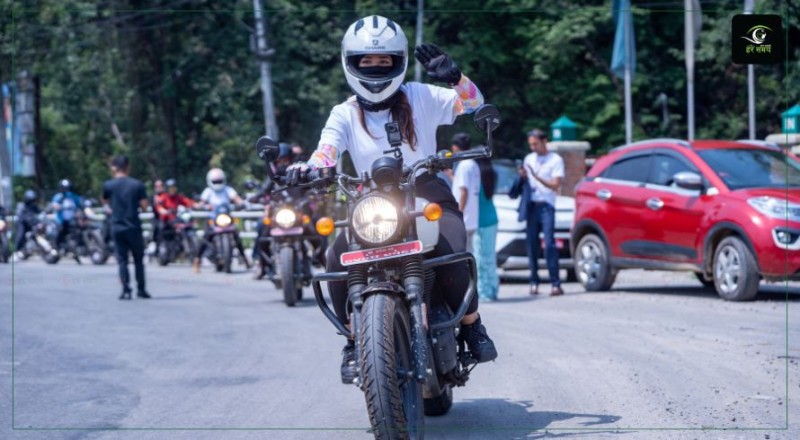 कर्पोरेट महिला बाइक र्‍यालीमा ३५ राइडर, आत्मविश्वास र सशक्तीकरणको सन्देश