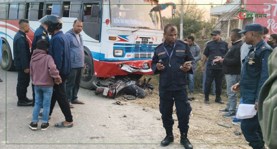 रौतहटमा सवारी दुर्घटना हुँदा बाबुको मृत्यु र छोराछोरी घाइते