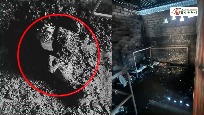 बिर्तामोडमा बडी ग्यारेजमा आगलागी हुँदा एक जनाको जलेर मृत्यु