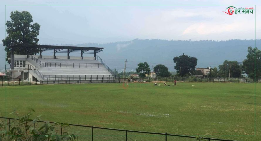 गौरीटारमा निर्माणाधीन क्रिकेट रंगशालाले लियो गति