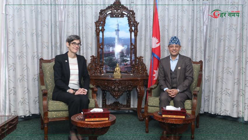 सभामुख अर्याल र स्विस राजदूतबीच शिष्टाचार भेटवार्ता