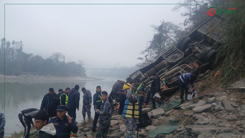 दुर्घटनामा परेको बस पोखराबाट बेलुका ७ बजे छुटेको थियो