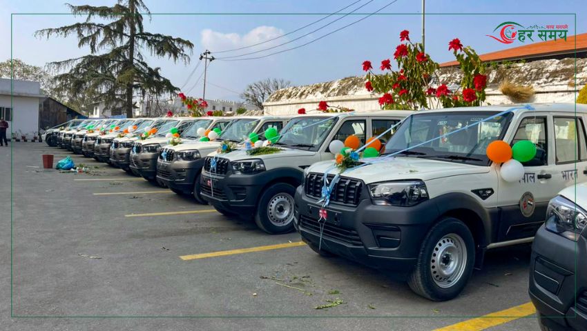 निर्वाचनका लागि भारतले दियो २२० वटा गाडी 