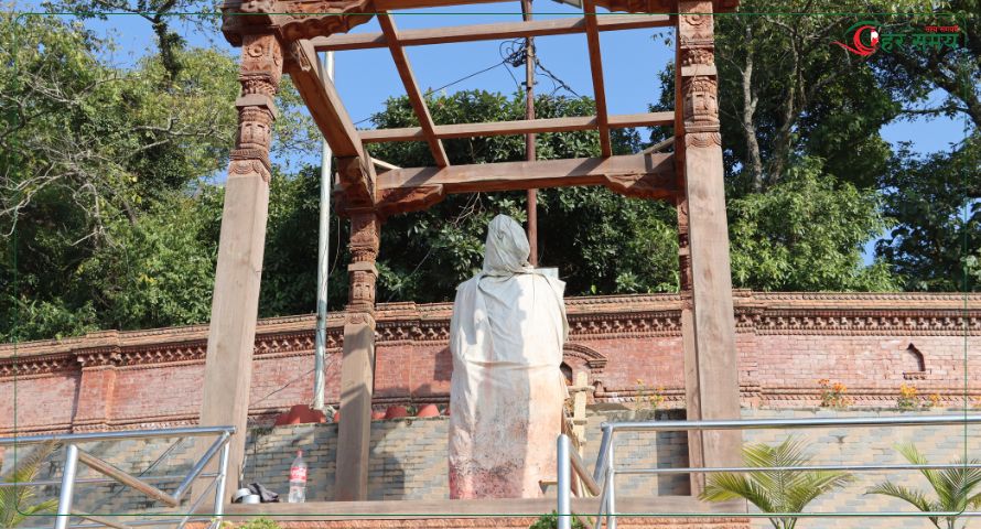 कार्तिक १३ : शिलान्यास भएको १६ वर्षसम्म पनि बनेन महालक्ष्मी नगरपालिका-९ मा गणेशमान पार्क