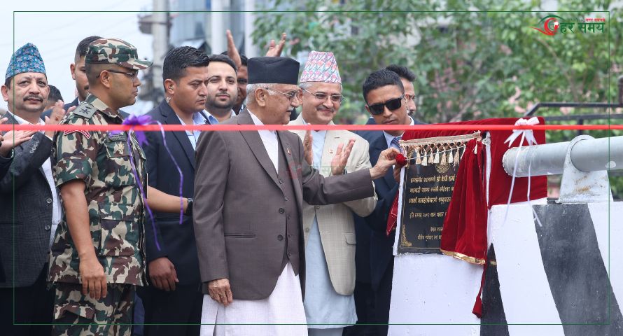 प्रधानमन्त्री ओलीले उद्घाटन गरे ग्वार्कोस्थित फ्लाइओभर